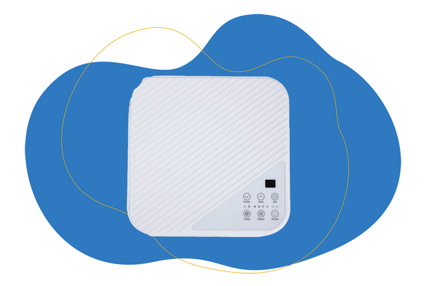 Das Bedienfeld der mobilen Klimaanlage Mokli XL Deluxe von Aldi im Test